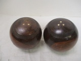 English Wood Lawn Balls (Lot of 2)