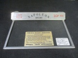 1920's Napolean 5c Cigar Box Glass Display adv. Cover