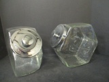 Lot of 2 General Store Candy Jars