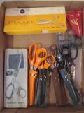 Grouping of Pinking Shears and Scissors