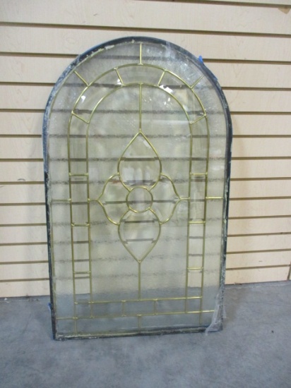 Arched Top Window/Door Insert Stain Glass style