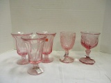 Pink Glass Goblets