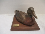 Chesapeake Reproductions Cold Cast Duck on Wood Base