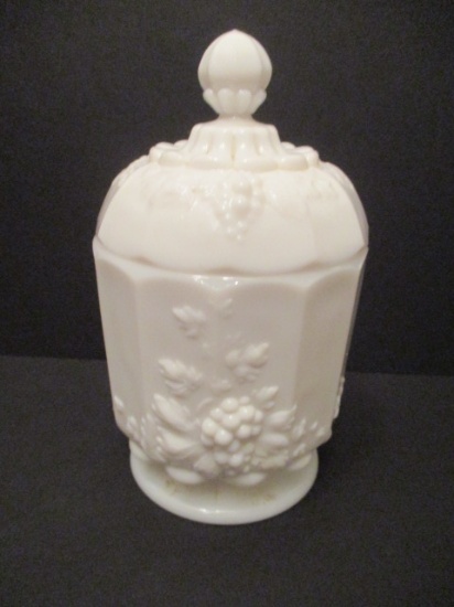 Westmoreland Milk Glass Covered Candy Dish