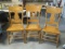 2 Cane Seat Chairs & 1 Spindle back Cane Seat Chair