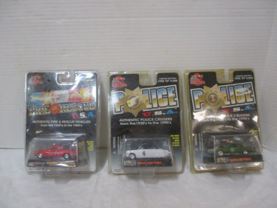 Racing Champions Lot of 3-Rescue Die Cast Cars