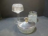 Candy Dishes (2), Crystal Candleholder