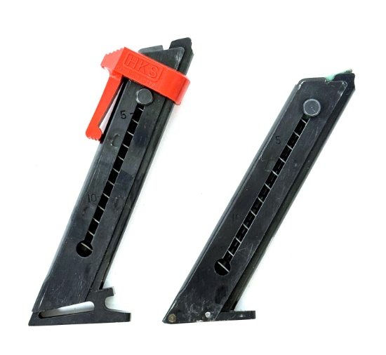 Pair of High Standard .22 CAL. Pistol Magazines with (1) Loader