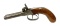 Antique German Double Barrel .38 BALL Percussion Pistol