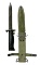 US M5A1 Bayonet for M1 Garand by Milpar Col. with USM8A1 Scabbard