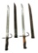 (2) Japanese Type 30 Hooked Quillion Bayonets with Scabbards