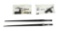 (2) Early Blued Russian SKS Bayonets with Collar, Screw, and Spring
