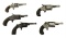 (5) Antique Spur-Trigger Revolvers