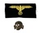 Tropical SS Sleeve Eagle with RZM Tag and Aluminum SS Visor Cap Totenkopf Skull