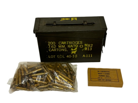 136rds. of 7.62x51 NATO BLANK Cartridge Ammunition in Can