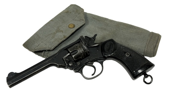 Scarce Early 1940 British WWII Military Issue Webley Mark IV .38 145/200 Revolver
