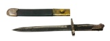 Italian Vetterli M1871/15 Shortened Bayonet by Brescia with Scabbard