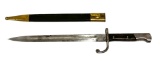 Brazilian M1908 Mauser Bayonet with Scabbard