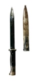 WWII K98 Mauser Bayonet with Grooved Bakelite grips and Scabbard