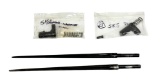 (2) Early Blued Russian SKS Bayonets with Collar, Screw, and Spring