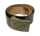 WWII German Army EM/NCO Belt & Steel Belt Buckle by Richard Sieper and Söhne