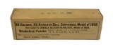 SEALED & MINT 20rds. of 1913 dated Frankford Arsenal .45 LONG COLT Model of 1909 Ammunition