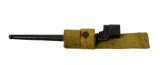 Enfield No.4 Mk.II Spike Bayonet with Scabbard and Canvas Frog