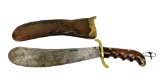 Pre-WWI M1904 US 1910 Dated Springfield Armory Hospital Corps Bolo Knife with Leather Scabbard