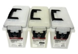 (3) Hyper Tough Transparent Clear Plastic Medium Ammo Box *NO SHIPPING*