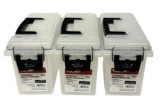 (3) Hyper Tough Transparent Clear Plastic Medium Ammo Box *NO SHIPPING*