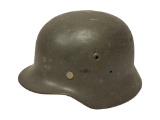 Named German M40 WWII Type Steel Helmet- Finnish M40/55 Contract