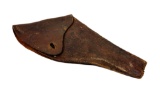 Civil War era Southern Confederate “SC 14th Captain” inscribed Brown Leather Flap Holster