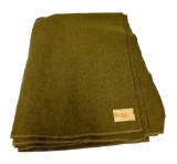 Original WWI 1918 Dated US Army Wool Blanket with Tag