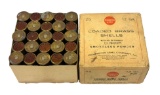Complete 25 round Box of WWI Era US Property Remington-UMC 12 GA. BUCK Loaded Brass Shells