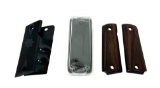1911 One-Piece rubber grips, LLAMA G10 Grips, and Rosewood 1911 Grips