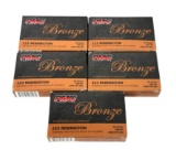 NIB 100rds. of .223 REM. 55gr. FMJ-BT PMC Bronze Ammunition