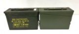 (2) .30 CAL. Metal Ammunition Cans
