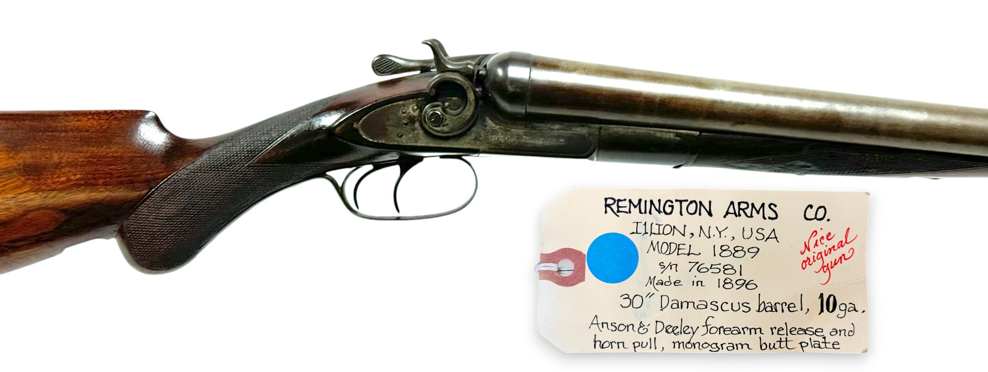 Antique 1896 Remington Model 1889 10 GA. | Proxibid