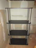 Black 4 Tier Shelf Unit