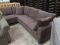 Like New Grey Upholstered 2 Piece Sectional Sofa with Lounger End