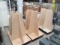 Three Wood Grain Portable Divided T-Shirt/Clothes Display Racks