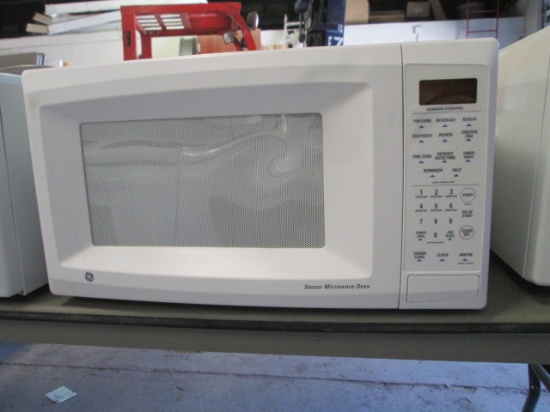 GE White Microwave