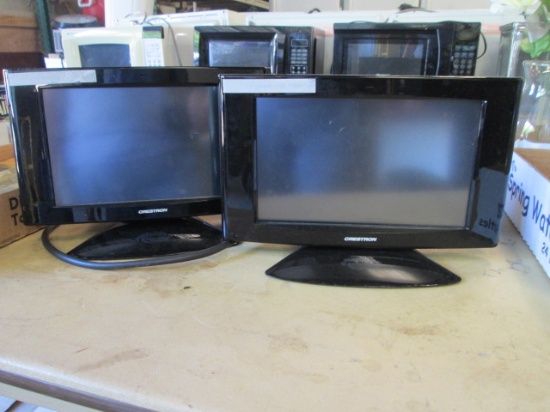 Two Crestron TPMC-9-B Touch Screen Control Pads