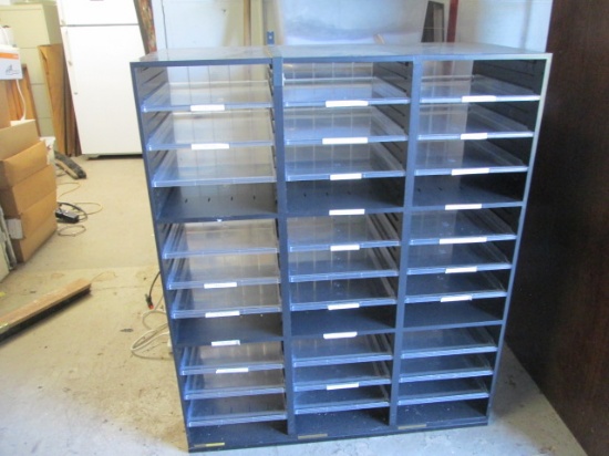 Black 36 Slot Mail Room Organizer