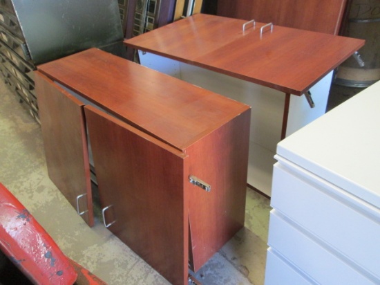 Two Melamine Wall Cabinets