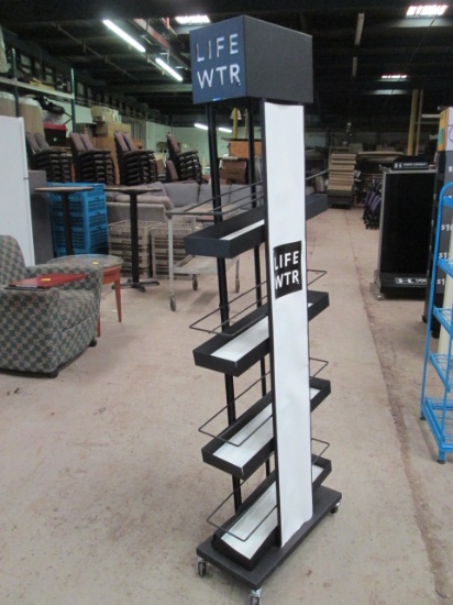 "LIFE WTR" Portable Store Display Rack