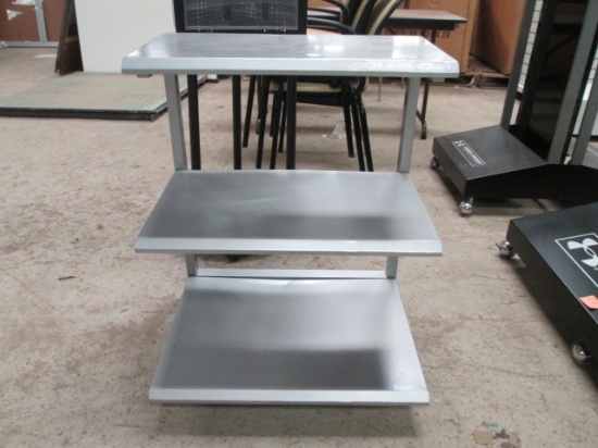 "Under Armor" Grey Metal 3 Tier Store Display Rack