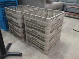 Nine Beige Heavy Duty Commercial Dishwasher Glassware Racks