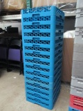 15 Blue Heavy Duty Commercial Dishwasher Glassware Racks
