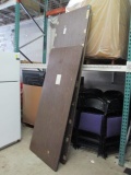 6' and 8' Wood Grain Folding Leg Tables
